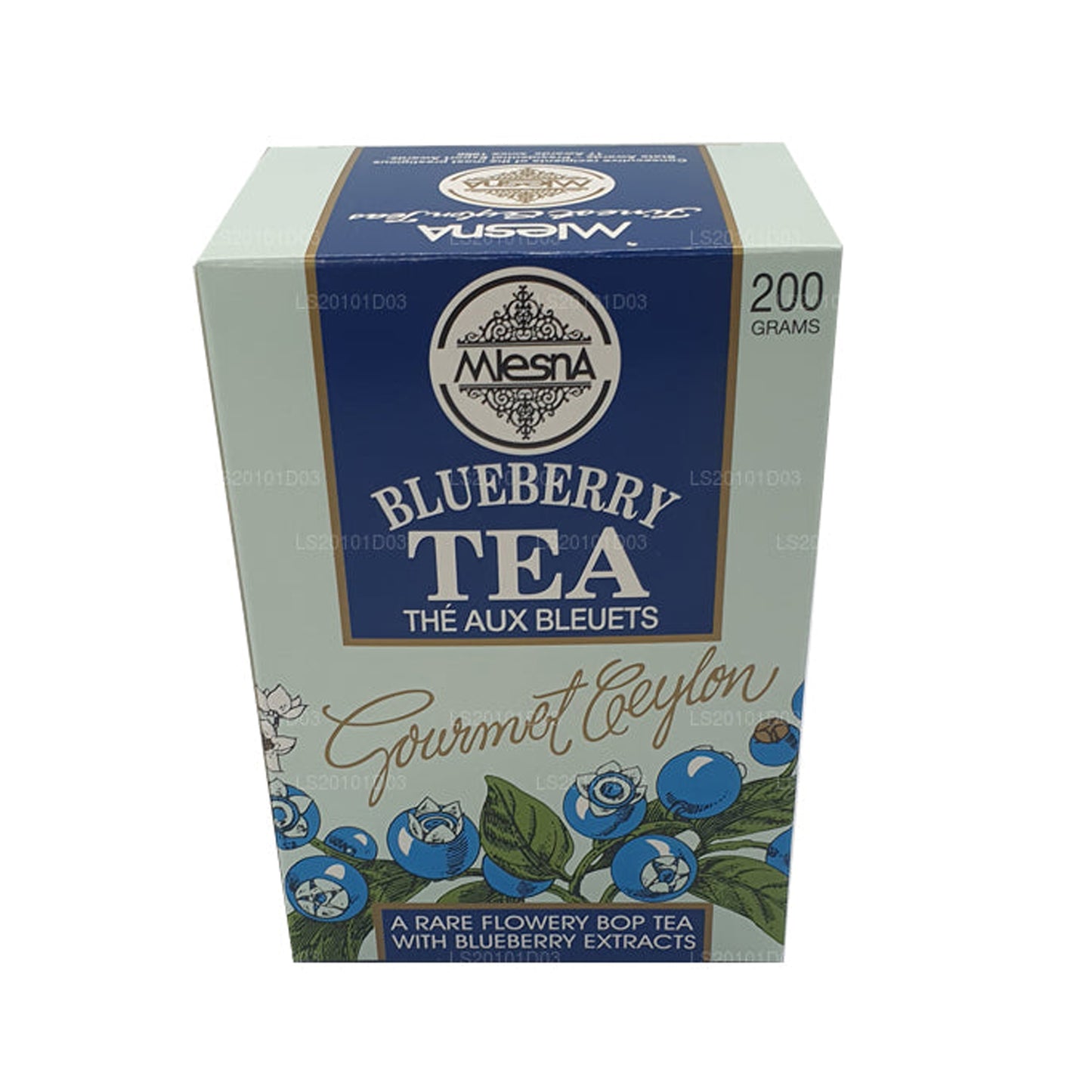 Mlesna Blueberry BOP Leaf Tea  (200g)