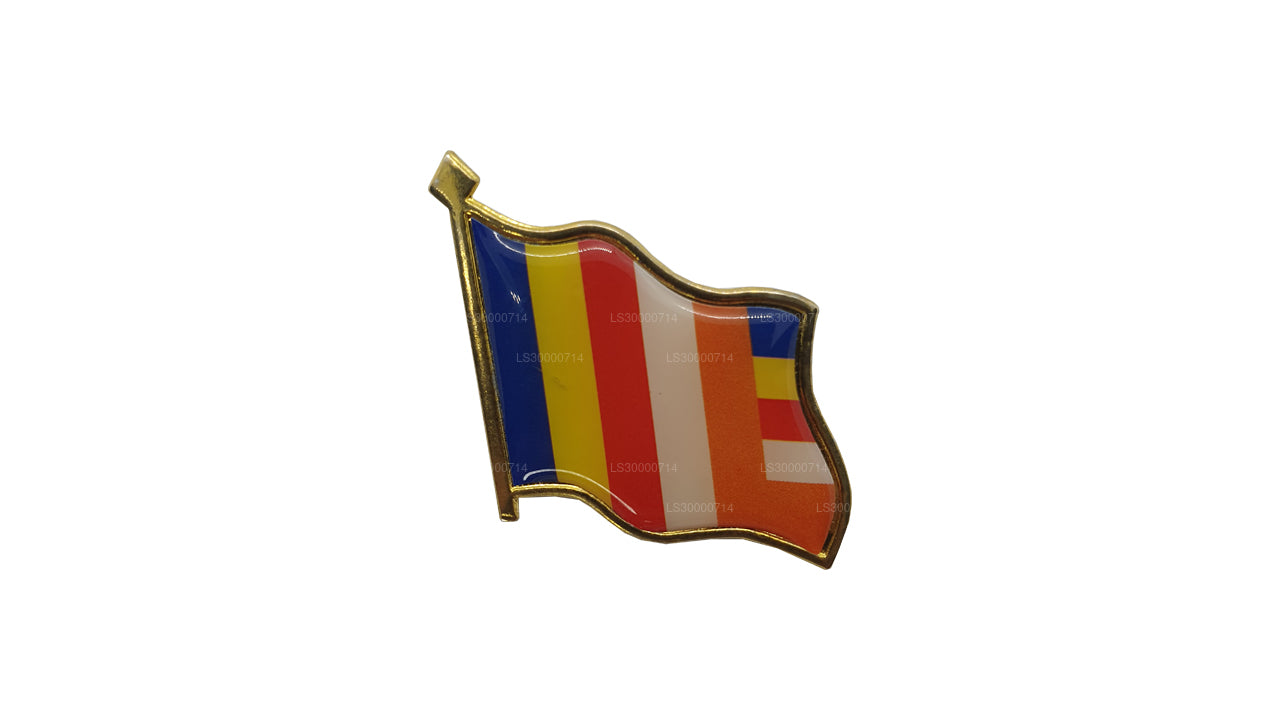 Sri Lankan Buddhist Flag Lapel Pin (Design B)