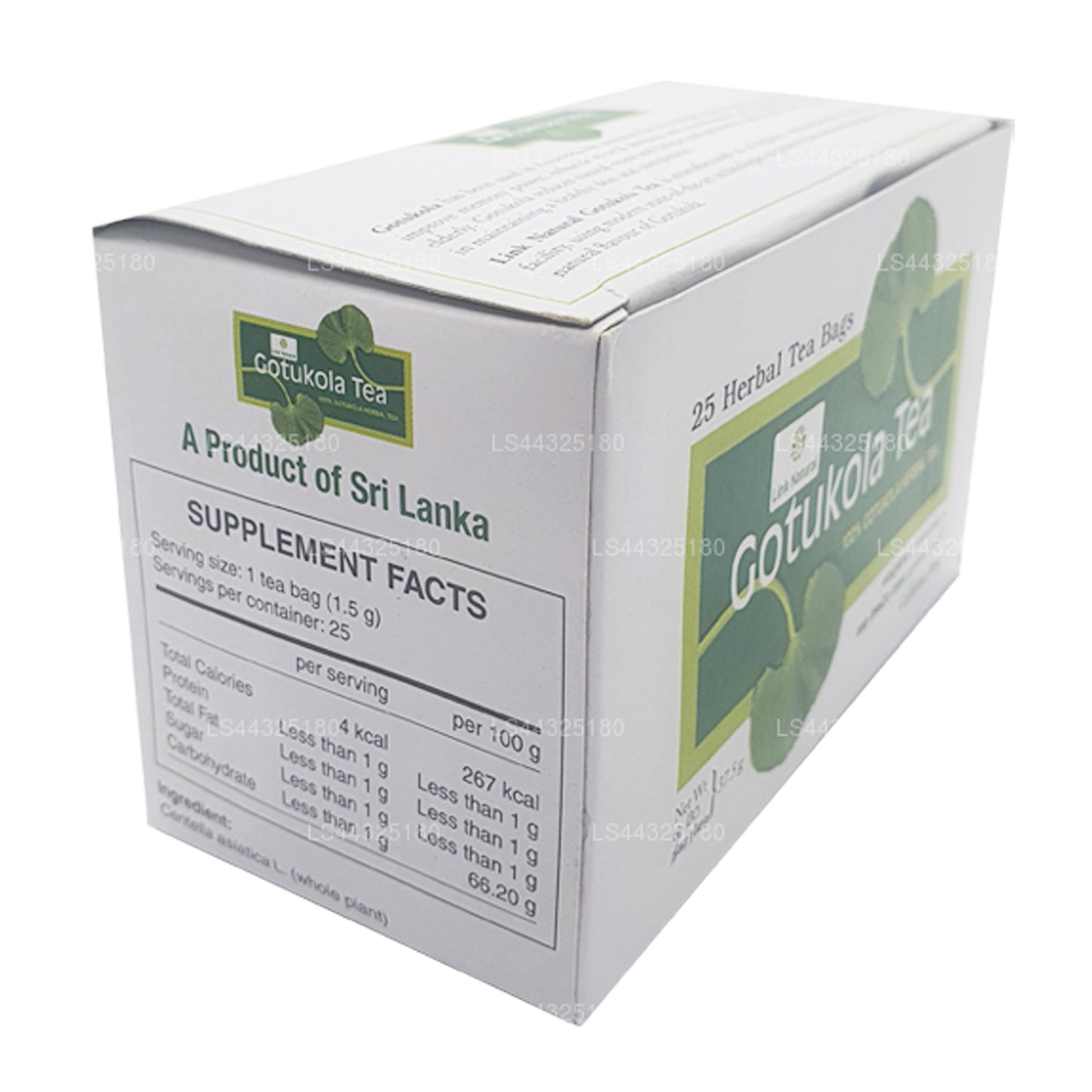 Link Natural Gotukola Herbal Tea (37.5g) 25 Tea Bags