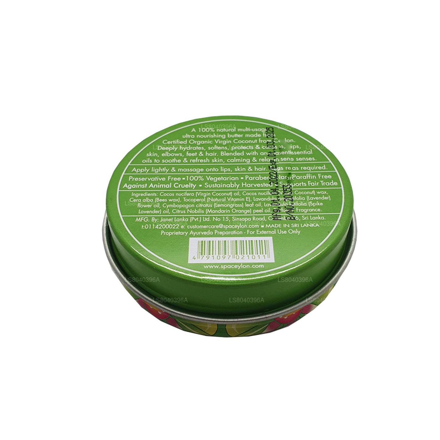 Spa Ceylon Lemongrass Mandarin Virgin Coconut Natural Butter (25g)