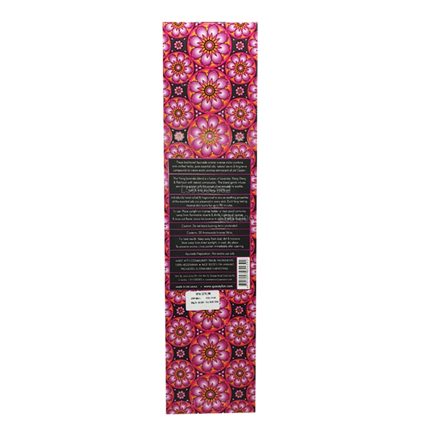 Spa Ceylon Ceylon Ylang Lavender Aromaveda 30 Incense Sticks