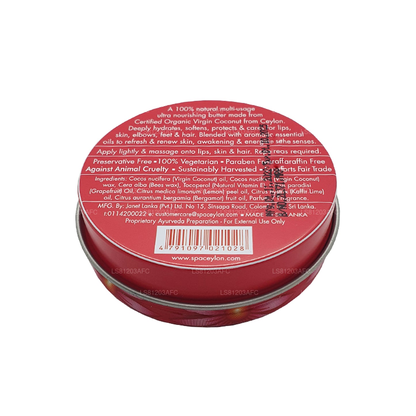 Spa Ceylon Pink Grapefruit Virgin Coconut Natural Butter (25g)