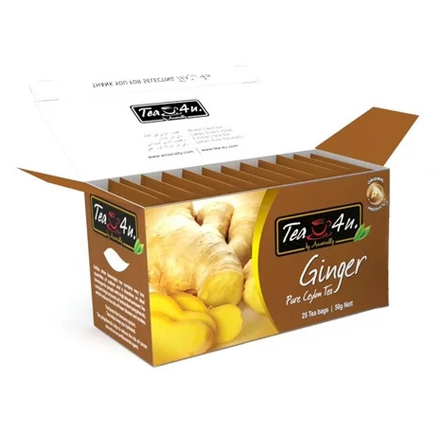 Tea4U Ginger Tea (50g) 25 Tea Bags