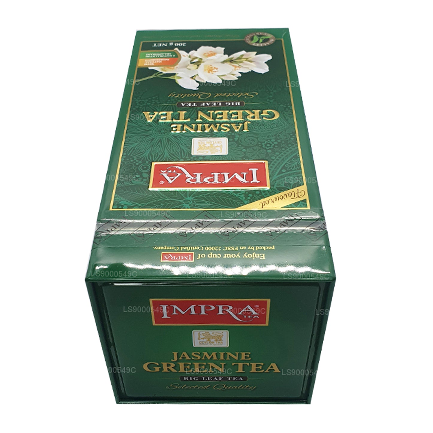 Impra Jasmine Green Tea Big Leaf (200g) Meatal Caddy