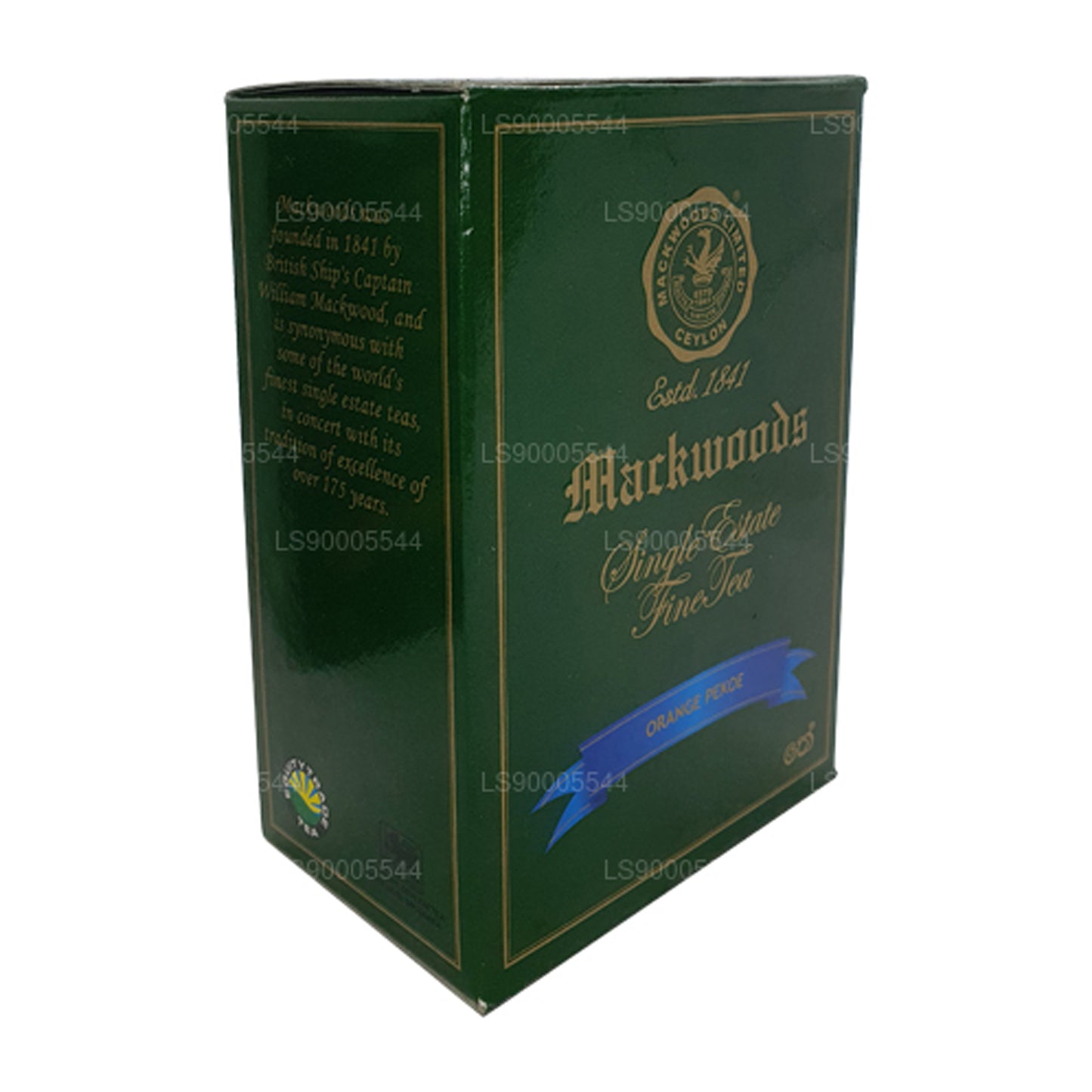 Mackwoods Single Estate, Loose Leaf, Orange Pekoe (Op) In A Carton (100g)