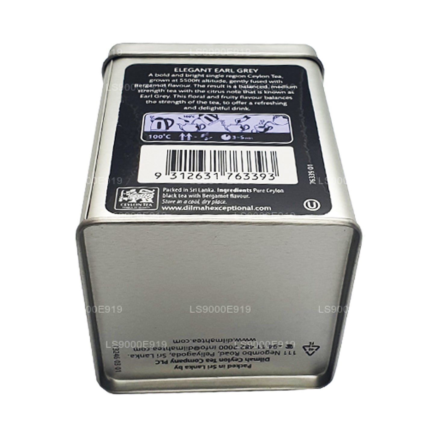 Dilmah Exceptional Elegant Earl Grey Real Leaf Tea caddy (100g)