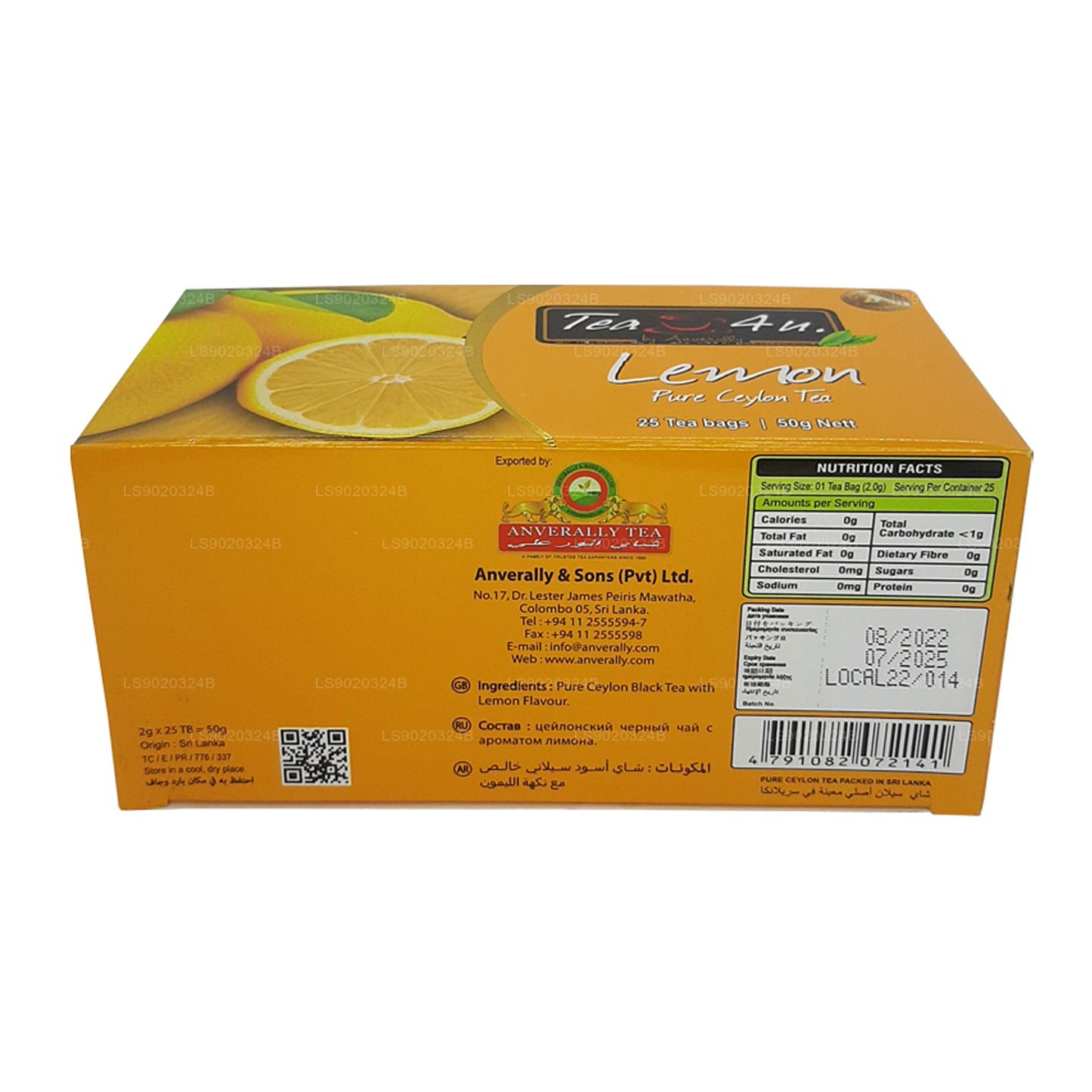 Tea4U Lemon Tea (50g) 25 Tea Bags