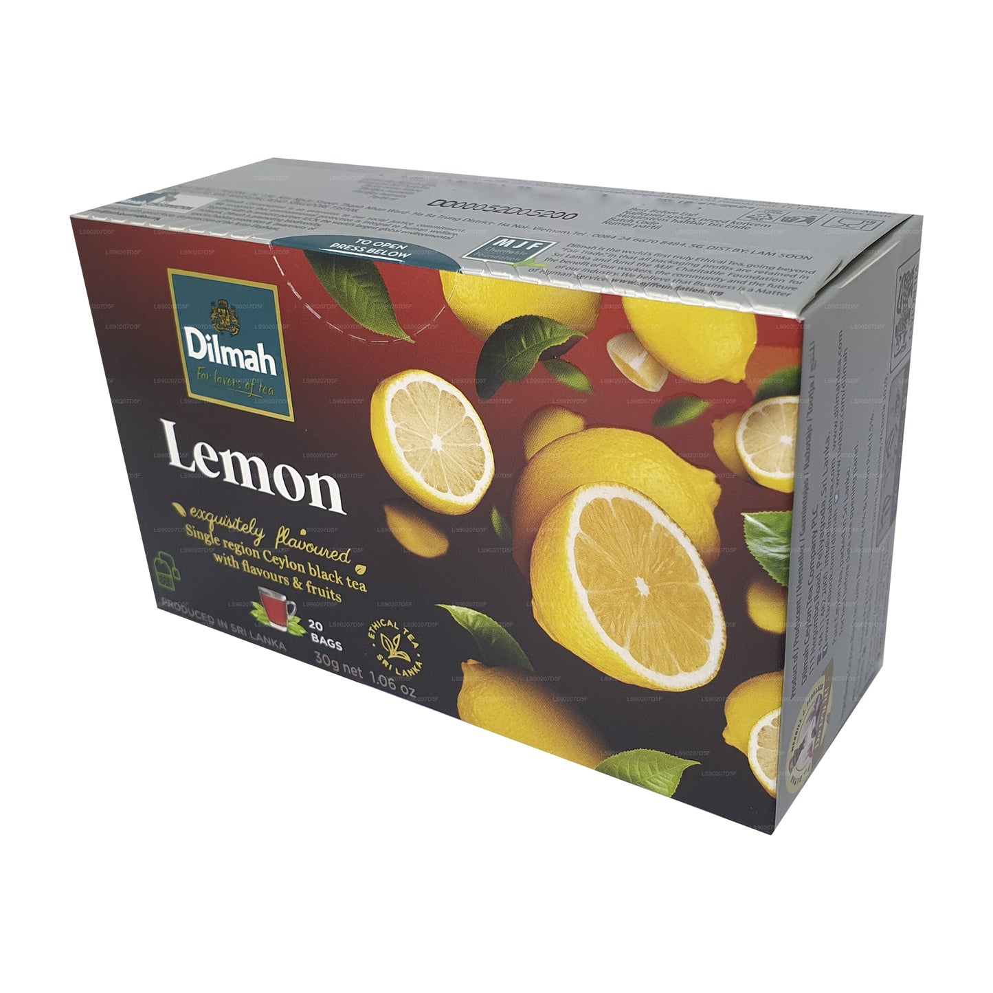 Dilmah Lemon Flavored Tea (30g) 20 Tea Bags