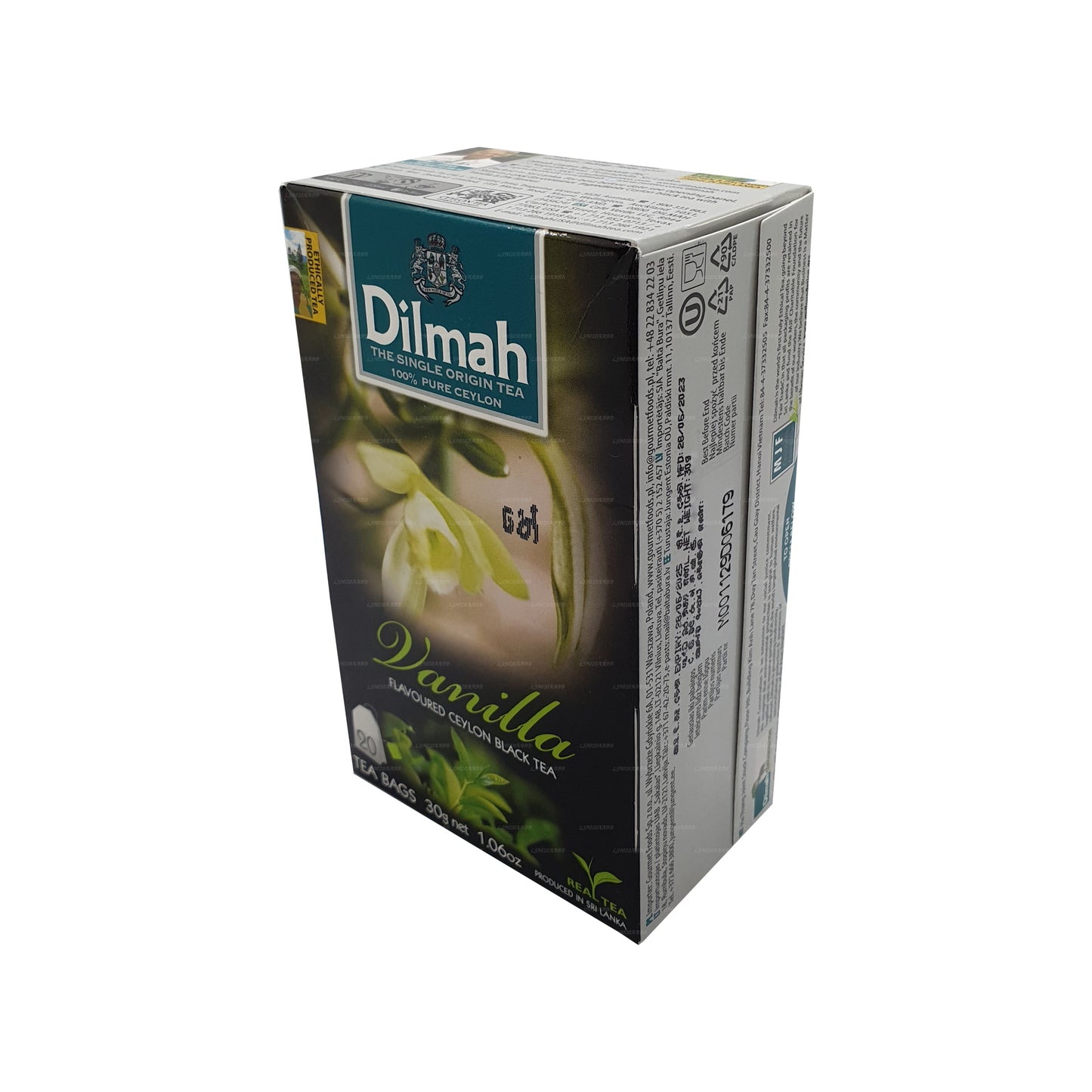 Dilmah Vanilla Flavored Tea (40g) 20 Tea Bags