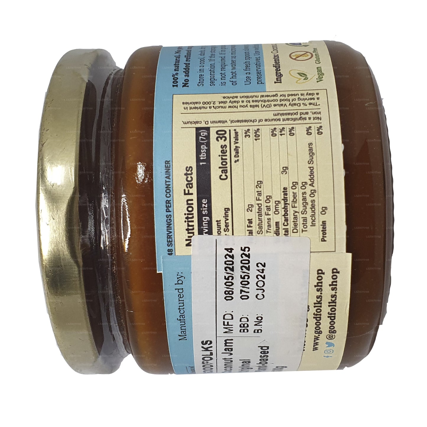 Goodfolks Natural Coconut Jam (330g)