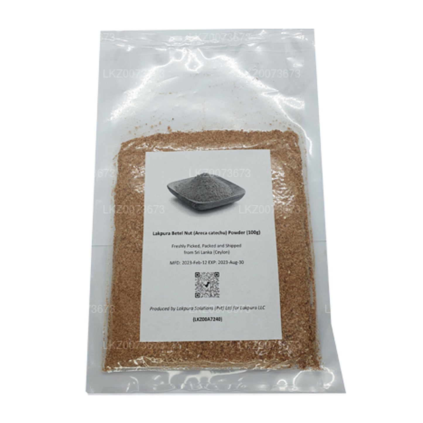 Lakpura Betel Nut (Areca catechu) Powder