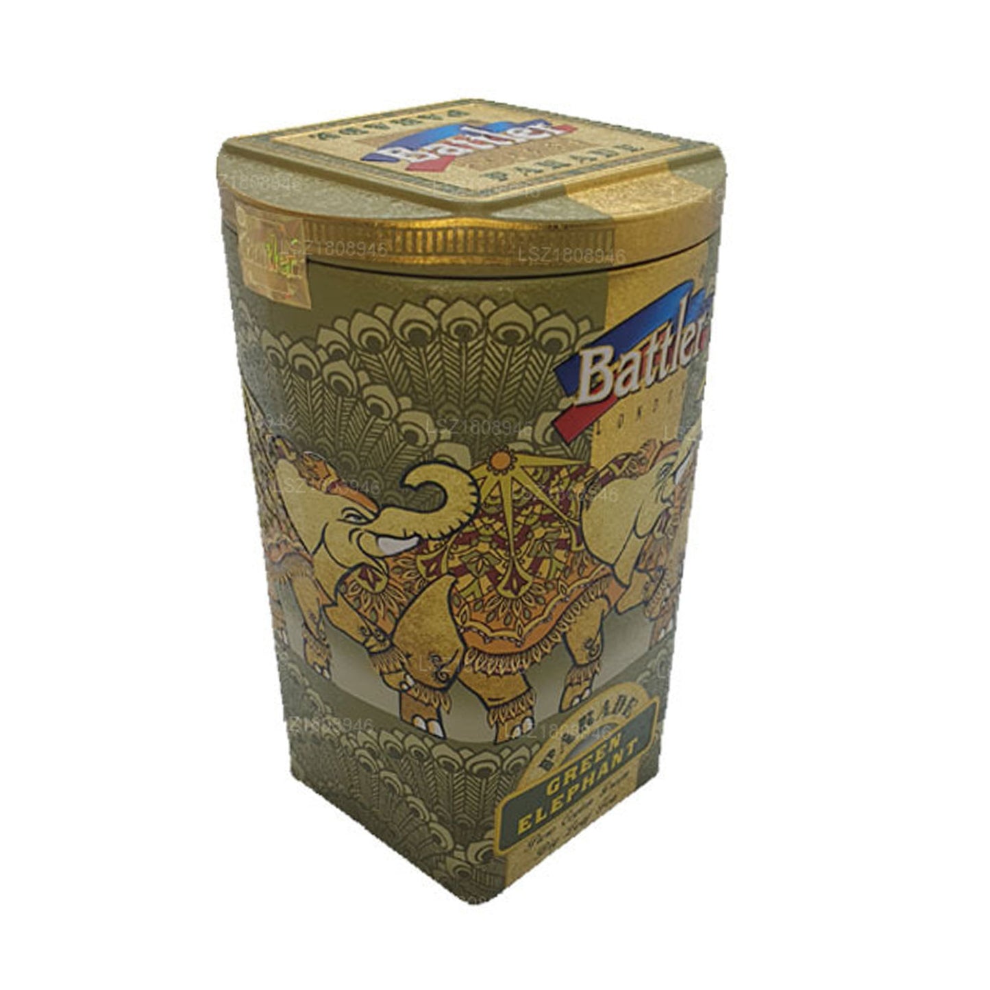 Battler Parade Green Elephant (100g) Tin Caddy