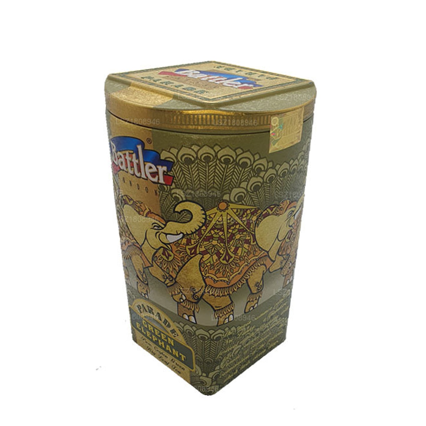 Battler Parade Green Elephant (100g) Tin Caddy