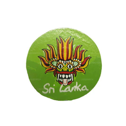 Sri Lankan Ginidal Raksha Mask Fridge Magnet